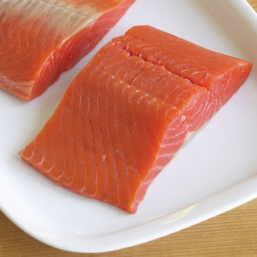 Coho salmon filet