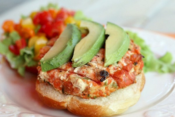 Salmon Burgers with Hatch Chiles